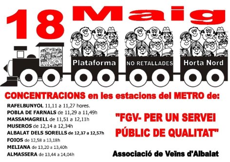 18 maig no retallades metro València