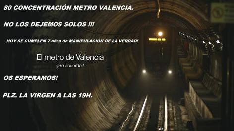 80 Concentració Accident Metro València